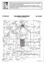 Fillmore Township, Wykoff, Directory Map, Fillmore County 2006